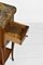 Esstisch aus Nussholz & vergoldetem Metall mit Marmorplatte & 3 kleinen Schubladen im Louis XV Stil 8