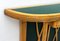 Italian Maple & Green Glass Console Table, 1950s, Image 11