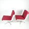 Burgundy Lounge Chairs, 1970s, Set of 2, Image 3