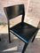 Italienische Vintage Esszimmerstühle aus schwarzem Sattelleder im Stil von Tito Agnoli für Matteo Grassi, 1980er, 6er Set 5