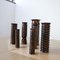 Brutalist Copper Vases of Various Heights, 1970s, Set of 8, Image 11