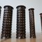 Brutalist Copper Vases of Various Heights, 1970s, Set of 8 5