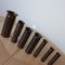 Brutalist Copper Vases of Various Heights, 1970s, Set of 8, Image 7