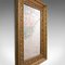 Espejo de pared inglés jacobeo de madera dorada y vidrio, años 50, Imagen 7