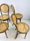 Mid-Century Bentwood & Rattan Bistro Chairs by Michael Thonet for Radomsko, 1960s, Set of 4 8