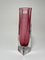 Mid-Century Pink & Clear Murano Glass Vase by Alessandro Mandruzzato, 1960s 1
