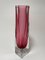 Mid-Century Pink & Clear Murano Glass Vase by Alessandro Mandruzzato, 1960s 3