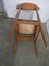 Italian Beech & Leatherette Dining Chair, 1970s, Image 7