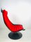 Vintage Scandinavian Black Bended Wood & Fabric Swivel Chair by Hans Brattrud, 1968 23