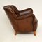 Antique Swedish Leather Armchair, Image 10