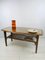 Vintage Scandinavian Wood & Glass Coffee Table with Magazine Rack, 1970s, Image 16