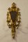 Applique in stile Luigi XV intagliate in legno dorato con specchio, anni '40, set di 2, Immagine 5
