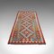 Alfombra Kilim Chim decorativa tejida a mano, años 60, Imagen 5