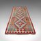 Alfombra Kilim Chim decorativa tejida a mano, años 60, Imagen 2