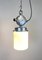 Industrielle Deckenlampe aus Aluminium & Milchglas, 1970er 8