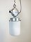 Industrial Aluminium & Milk Glass Ceiling Lamp, 1970s 5