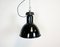 Bauhaus Industrial Black Enamel Pendant Lamp, 1950s, Image 1