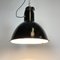 Bauhaus Industrial Black Enamel Pendant Lamp, 1950s 9