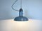 Industrial Grey Enamel Ceiling Lamp, 1950s 8