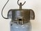 Industrielle Emaillierte Deckenlampe in Grau, 1950er 6