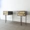 Mid-Century Custom-Made Brass & Lacquered Wood Cartier Desk, 1970s, Image 7