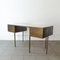 Mid-Century Custom-Made Brass & Lacquered Wood Cartier Desk, 1970s, Image 17