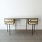 Mid-Century Custom-Made Brass & Lacquered Wood Cartier Desk, 1970s 5