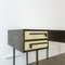 Mid-Century Custom-Made Brass & Lacquered Wood Cartier Desk, 1970s, Image 12