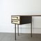 Mid-Century Custom-Made Brass & Lacquered Wood Cartier Desk, 1970s 8