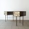 Mid-Century Custom-Made Brass & Lacquered Wood Cartier Desk, 1970s 2