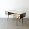 Mid-Century Custom-Made Brass & Lacquered Wood Cartier Desk, 1970s 3