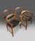 Mid-Century Oak & Wenge PP 203 Dining Chairs by Hans J. Wegner for PP Mobler, Set of 4 1