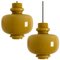 Glass Pendant Lights by Hans-Agne Jakobsson for Staff Braun, 1960s, Set of 2, Image 1