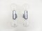 Mid-Century Space Age Chrome & Glass Sconces by Motoko Ishii for Staff, Set of 2 1