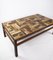 Rosewood and Dark Tiled Coffee Table by Tue Poulsen, 1970s 7