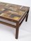 Rosewood and Dark Tiled Coffee Table by Tue Poulsen, 1970s 4