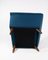 Dark Blue Wool Fabric Armchair, 1960s 8