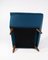 Dark Blue Wool Fabric Armchair, 1960s, Image 8