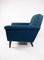 Dark Blue Wool Fabric Armchair, 1960s 6