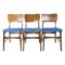 Danish Dark Wood Dining Room Chairs, 1960s, Set of 3 1