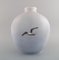 Large Vase in Hand Painted Porcelain from Royal Copenhagen, 1920s, Image 4