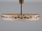 Mid-Century Scandinavian Ceiling Lamp in Brass and Glass by Hans Bergström 9