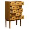 Oak and Beech Filing Cabinet by Lövgrens Traryd, Sweden, 1970s 4