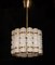 Crystal and Brass Cylinder Chandelier by Orrefors for Tyringe, Sweden, 1960s, Image 6