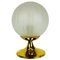 Frosted Ice Glass and Brass Table Lamp from Doria Leuchten, 1970s 1