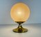 Frosted Ice Glass and Brass Table Lamp from Doria Leuchten, 1970s 2