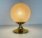 Frosted Ice Glass and Brass Table Lamp from Doria Leuchten, 1970s, Image 2