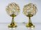 Bubble Glass Table Lamps with Brass Base from Limburg Glashütte, 1970s, Set of 2 2