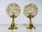 Bubble Glass Table Lamps with Brass Base from Limburg Glashütte, 1970s, Set of 2, Image 2