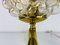 Bubble Glass Table Lamps with Brass Base from Limburg Glashütte, 1970s, Set of 2, Image 9